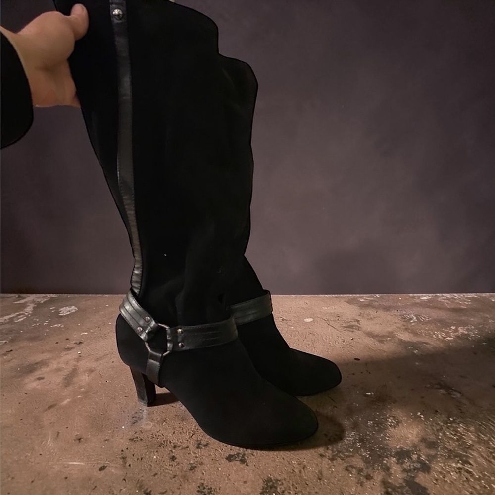 3/$18 Alex Marie Form-Fitting Tall Black Women's Boots- Size 6.5